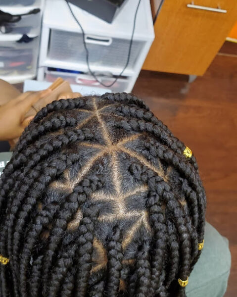 Triangle Box Braids