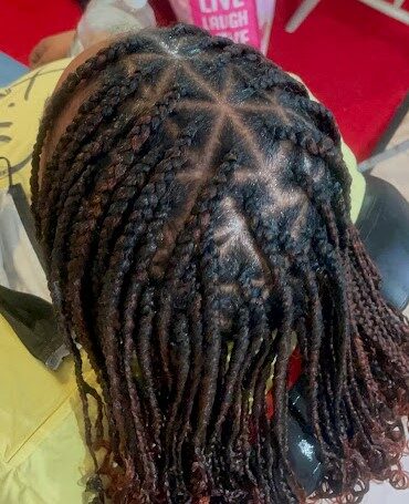 Triangle Box Braids